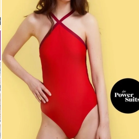 Summersalt fused river power suit sangria lava One-Piece Swimsuit SZ 4 nwt - Picture 1 of 5